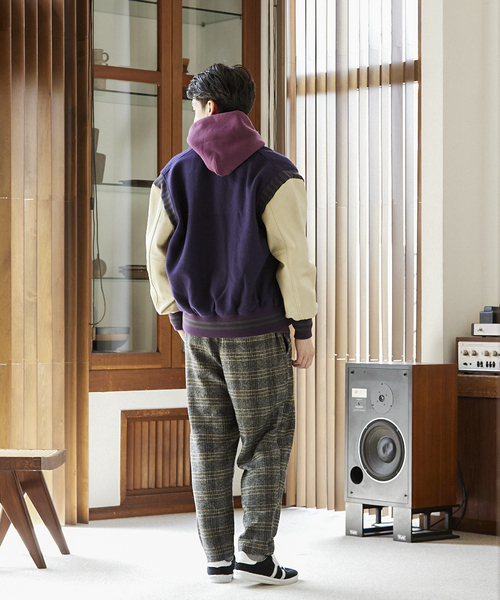 JOURNAL STANDARD relume(ジャーナルスタンダード レリューム)の「ツイード チェックイージーパンツ(スラックス・メンズ・ブラウン/ブラック・MEDIUM/LARGE)」の7枚目の写真