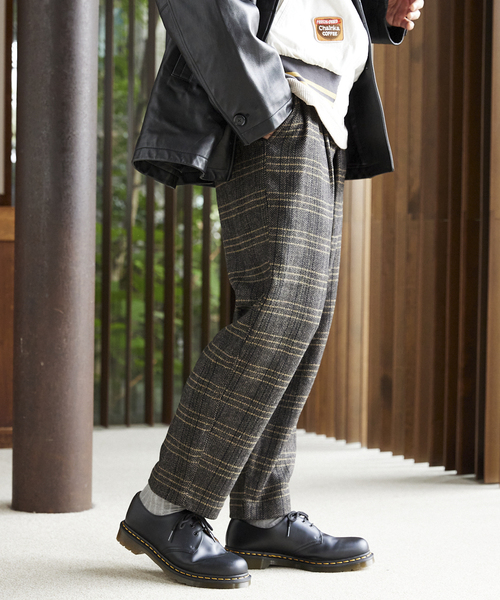 JOURNAL STANDARD relume(ジャーナルスタンダード レリューム)の「ツイード チェックイージーパンツ(スラックス・メンズ・ブラウン/ブラック・MEDIUM/LARGE)」の16枚目の写真