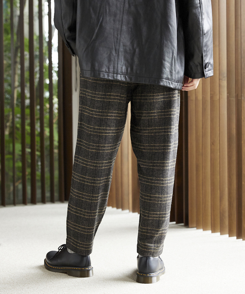 JOURNAL STANDARD relume(ジャーナルスタンダード レリューム)の「ツイード チェックイージーパンツ(スラックス・メンズ・ブラウン/ブラック・MEDIUM/LARGE)」の17枚目の写真