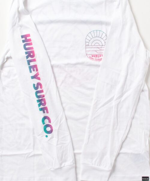 Hurley (ハーレー)の「【Hurley:ハーレー】M EVD CLEAN LINES LS / ハーレー袖ロゴロングTシャツ バックプリント(Tシャツ/カットソー・メンズ・ブルー/ホワイト・LARGE/X-LARGE/MEDIUM/SMALL)」の4枚目の写真
