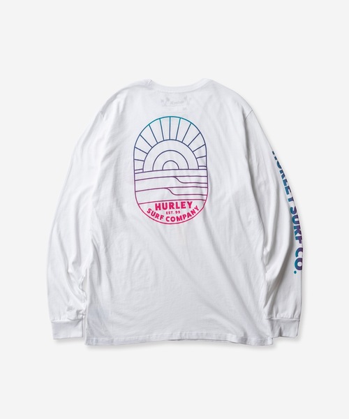 Hurley (ハーレー)の「【Hurley:ハーレー】M EVD CLEAN LINES LS / ハーレー袖ロゴロングTシャツ バックプリント(Tシャツ/カットソー・メンズ・ブルー/ホワイト・LARGE/X-LARGE/MEDIUM/SMALL)」の5枚目の写真