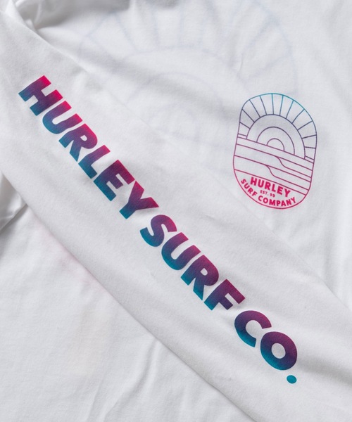 Hurley (ハーレー)の「【Hurley:ハーレー】M EVD CLEAN LINES LS / ハーレー袖ロゴロングTシャツ バックプリント(Tシャツ/カットソー・メンズ・ブルー/ホワイト・LARGE/X-LARGE/MEDIUM/SMALL)」の6枚目の写真