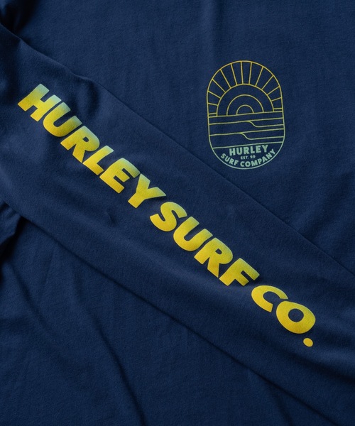 Hurley (ハーレー)の「【Hurley:ハーレー】M EVD CLEAN LINES LS / ハーレー袖ロゴロングTシャツ バックプリント(Tシャツ/カットソー・メンズ・ブルー/ホワイト・LARGE/X-LARGE/MEDIUM/SMALL)」の9枚目の写真