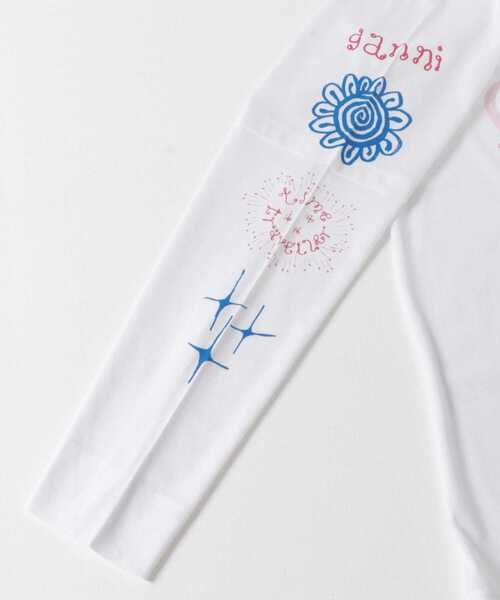 GANNI（ガニー）の「GANNI　Cat Long Sleeve T-shirts（Tシャツ/カットソー・レディース・ホワイト系その他・MEDIUM/SMALL）」の5枚目の写真