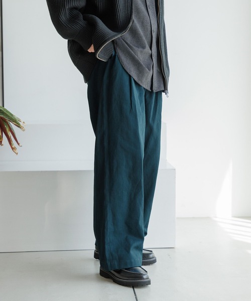 ニコアンド ウエストタックパンツ てぃらさんプロデュース