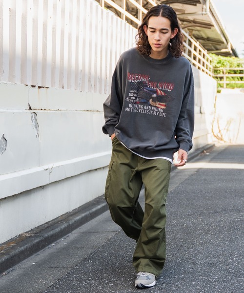 WEGO（ウィゴー）の「WEGO/ピグメントグラフィックプルオーバー（スウェット・メンズ・その他1/その他2/その他3/その他4/その他6/その他5・LARGE/MEDIUM）」の7枚目の写真