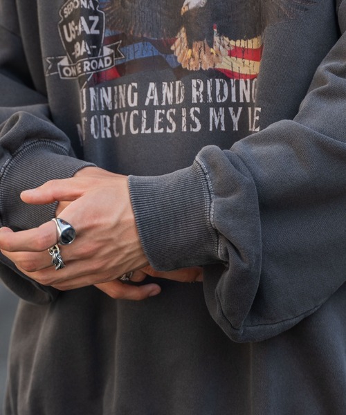 WEGO（ウィゴー）の「WEGO/ピグメントグラフィックプルオーバー（スウェット・メンズ・その他1/その他2/その他3/その他4/その他6/その他5・LARGE/MEDIUM）」の10枚目の写真