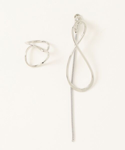 UNITED TOKYO（ユナイテッドトウキョウ）の「【WEB限定】インフィニティモチーフイヤーカフリングセット（イヤーカフ・レディース・シルバー・FREE）」の11枚目の写真