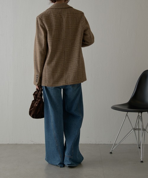 コラージュガリャルダガランテ　テーラードジャケット　チャコールグレー COLLAGE GALLARDAGALANTE（コラージュガリャルダガランテ）の