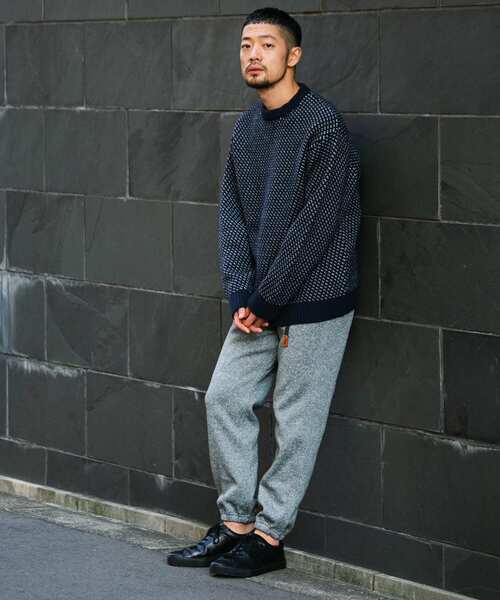 URBAN RESEARCH ROSSO MEN(アーバンリサーチロッソメン)の「『XLサイズあり』バーズアイ柄クルーネックニット(ニット/セーター・メンズ・ネイビー/アイボリー/ベージュ/ブラック/グレー・LARGE/MEDIUM/SMALL/X-LARGE)」の11枚目の写真