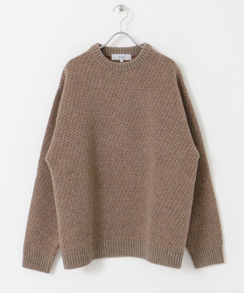URBAN RESEARCH ROSSO MEN(アーバンリサーチロッソメン)の「『XLサイズあり』バーズアイ柄クルーネックニット(ニット/セーター・メンズ・ネイビー/アイボリー/ベージュ/ブラック/グレー・LARGE/MEDIUM/SMALL/X-LARGE)」の17枚目の写真