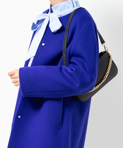 NOLLEY'S Sophi（ノーリーズソフィ）の「KIWI LAMBノーカラーコート