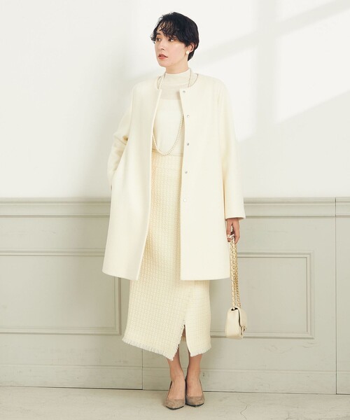 ノーカラーコートノリリ様 セール】KIWI LAMBノーカラーコート（ノーカラーコート）｜NOLLEY'S