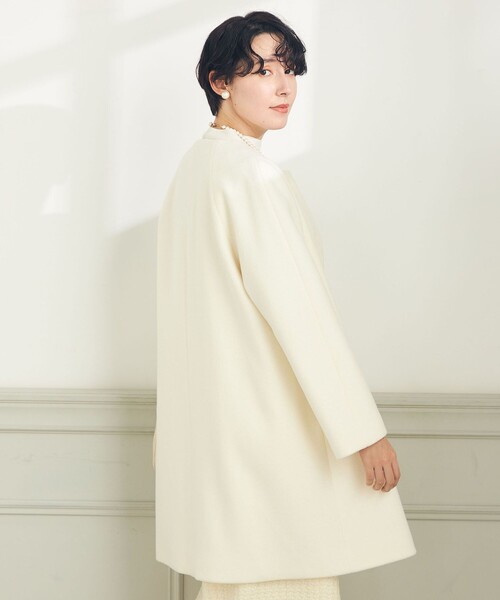 セール】KIWI LAMBノーカラーコート（ノーカラーコート）｜NOLLEY'S