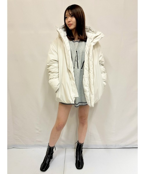 GAP(ギャップ)の「GAPロゴ フーデッドパファージャケット(ユニセックス)(ダウンジャケット/コート・メンズ・ホワイト系その他/ブラック/グレー/ネイビー・S/L/M/XL/XS)」の10枚目の写真