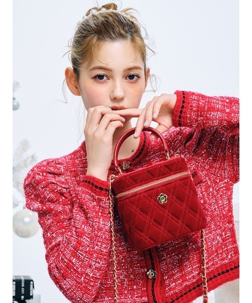 LILY BROWN × MARY QUANT ツイードニットカーディガン LILY BROWN×MARY QUANT】【WEB・一部店舗限定カラー】ツイード