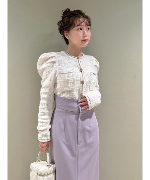 マリークワント MARY QUANT ツイードニット アンサンブル （ブラック