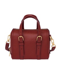 fossil 革　ショルダーバッグ【美品】　レッド FOSSIL フォッシル/レザーショルダーバッグ/約W26cmH19cmD4.5cm