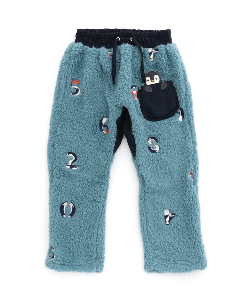 ぱんぴったん BIT'Z（ビッツ）の「ペンギン数字刺繍柄ボアパンツ（その他パンツ