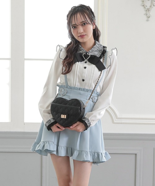 SecretDoor(シークレットドア)の「キルティング キルト ショルダーバッグ ハート ラブ(ショルダーバッグ・レディース・アイボリー/ワイン/ブラック・FREE)」の22枚目の写真