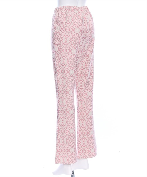 clear（クリア）の「ジャガードカットフレアパンツ[低身長用サイズ有]（その他パンツ・レディース・ブラック/ピンク/ベージュ・F/XS）」の13枚目の写真