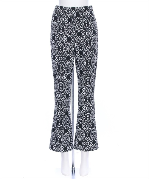 clear（クリア）の「ジャガードカットフレアパンツ[低身長用サイズ有]（その他パンツ・レディース・ブラック/ピンク/ベージュ・F/XS）」の19枚目の写真