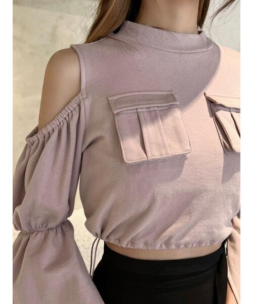 【セール】フラップポケットドロストTOP（スウェット）｜EATME（イートミー）