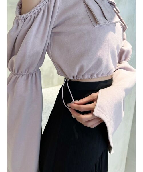 【セール】フラップポケットドロストTOP（スウェット）｜EATME（イートミー）