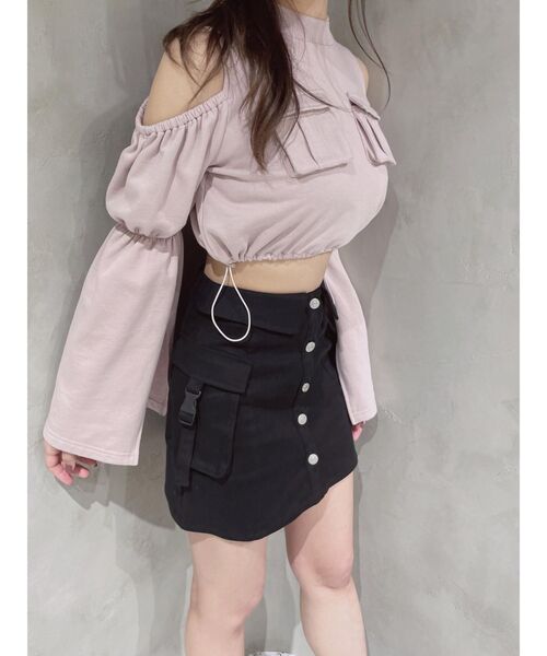 【セール】フラップポケットドロストTOP（スウェット）｜EATME（イートミー）