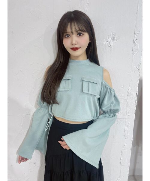 【セール】フラップポケットドロストTOP（スウェット）｜EATME（イートミー）