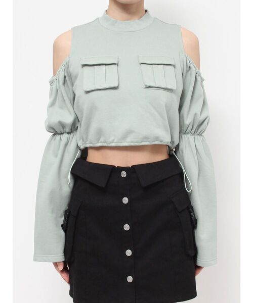 【セール】フラップポケットドロストTOP（スウェット）｜EATME（イートミー）