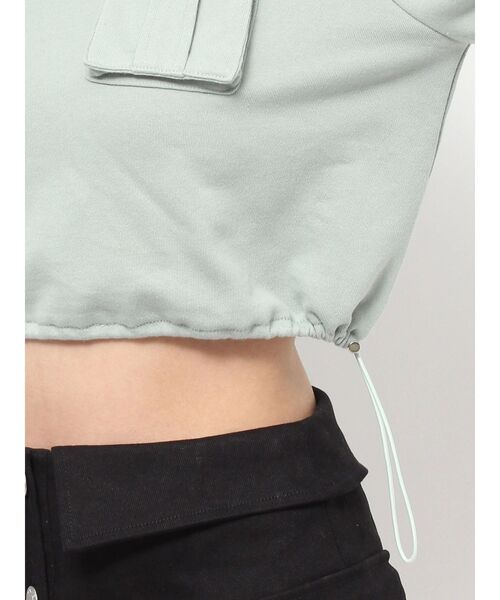 【セール】フラップポケットドロストTOP（スウェット）｜EATME（イートミー）