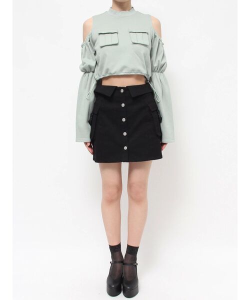 【セール】フラップポケットドロストTOP（スウェット）｜EATME（イートミー）