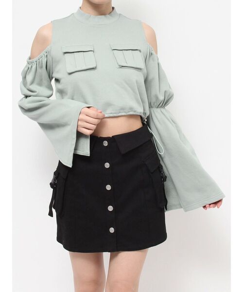 【セール】フラップポケットドロストTOP（スウェット）｜EATME（イートミー）