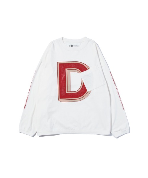 F/CE. （エフシーイー）の「F/CE. RE COLLEGE LONG SLEEVE / エフシーイー RE カレッジ ロング スリーブ（Tシャツ/カットソー・レディース・チャコール/ホワイト/ブラウン/ブルー・MEDIUM/SMALL/LARGE/X-LARGE）」の3枚目の写真