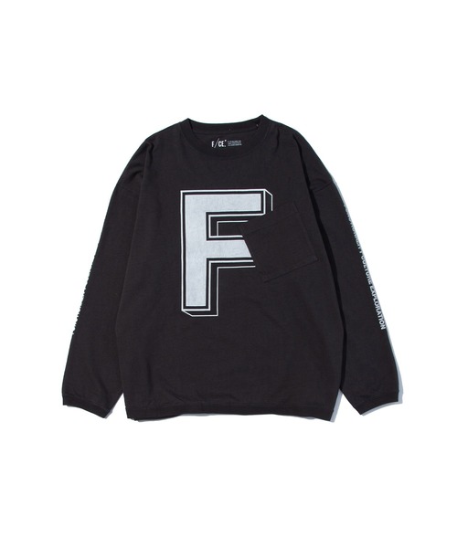 F/CE. （エフシーイー）の「F/CE. RE COLLEGE LONG SLEEVE / エフシーイー RE カレッジ ロング スリーブ（Tシャツ/カットソー・レディース・チャコール/ホワイト/ブラウン/ブルー・MEDIUM/SMALL/LARGE/X-LARGE）」の4枚目の写真