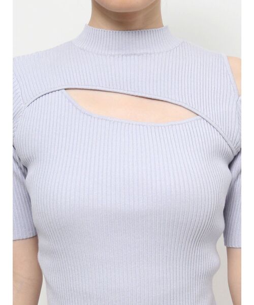 MERCURYDUO（マーキュリーデュオ）の「2WAYカットアウトニット（ニット/セーター・レディース・ブラック/オフホワイト/ブルー/ベビーピンク/ラベンダー・FREE）」の22枚目の写真