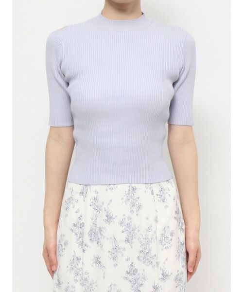 MERCURYDUO（マーキュリーデュオ）の「2WAYカットアウトニット（ニット/セーター・レディース・ブラック/オフホワイト/ブルー/ベビーピンク/ラベンダー・FREE）」の19枚目の写真