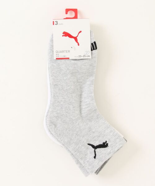 PUMA(プーマ)の「PUMA プーマ ユニセックス クォーター クッション ソックス 3足組(ソックス/靴下・メンズ・ブラック/ライトグレー/ネイビー/ホワイト・25.0cm/23.0cm/27.0cm)」の21枚目の写真