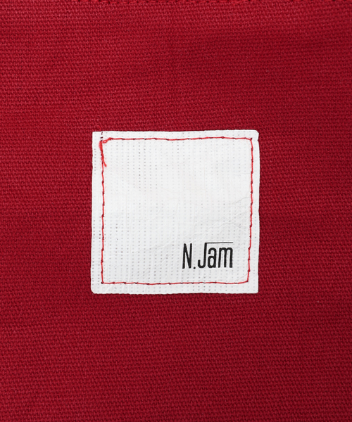 Noble（ノーブル）の「【N.Jam】オリジナルキャンバススモールバッグ（トートバッグ・レディース・レッド/ホワイト/グリーン・FREE）」の14枚目の写真
