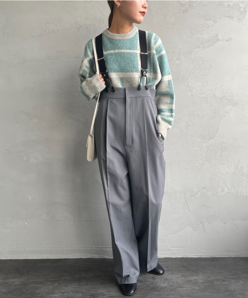 JF Ready Made（ジェイエフレディメイド）の「[Jf Ready Made/ジェイエフレディメイド] チェック柄 ジャガードニットプルオーバー（ニット/セーター・レディース・グレー/キナリ/ブラック・F）」の16枚目の写真