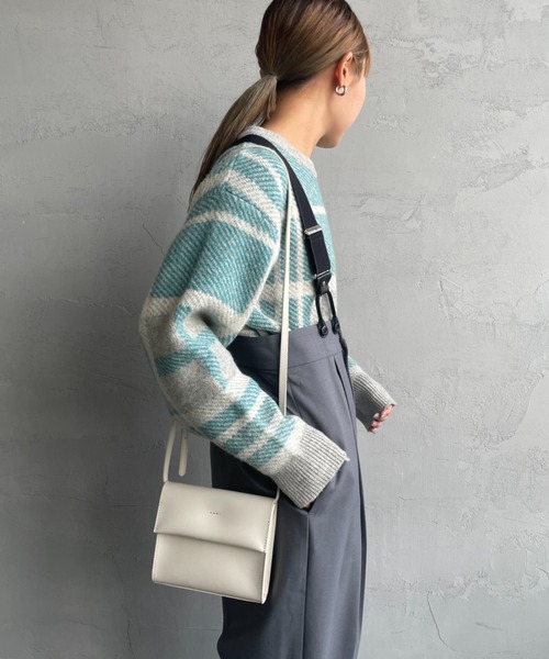 JF Ready Made（ジェイエフレディメイド）の「[Jf Ready Made/ジェイエフレディメイド] チェック柄 ジャガードニットプルオーバー（ニット/セーター・レディース・グレー/キナリ/ブラック・F）」の14枚目の写真