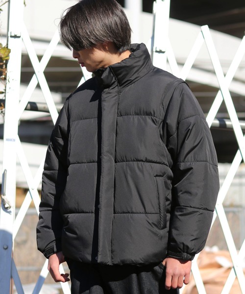 セール】袖を取り外してベストにも！2way マルチウェイ フェイクダウン