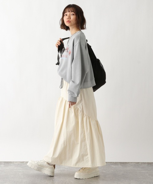 RAGEBLUE（レイジブルー）の「ラウンドティアード/ギャザーフレアスカート（スカート・レディース・グリーン/ブルー/ホワイト/ブラック・FREE）」の7枚目の写真