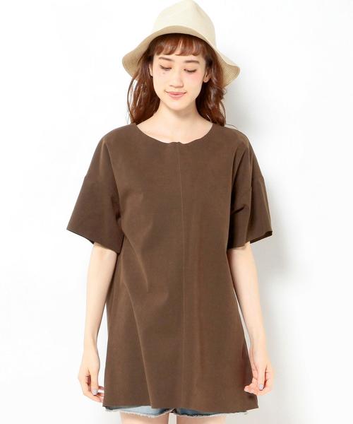 Another Edition(アナザーエディション)の「フェイクスウェードチュニックワンピース/AEBC FAKE SUEDE TU OP◆(ワンピース・レディース・ベージュ/ブラウン・フリー)」の10枚目の写真