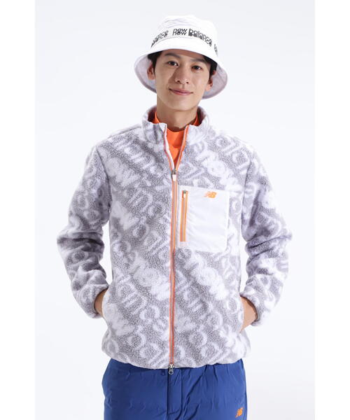 ニューバランス ゴルフ バイアス3Dロゴ ボアフリース フルジップ ブルゾン