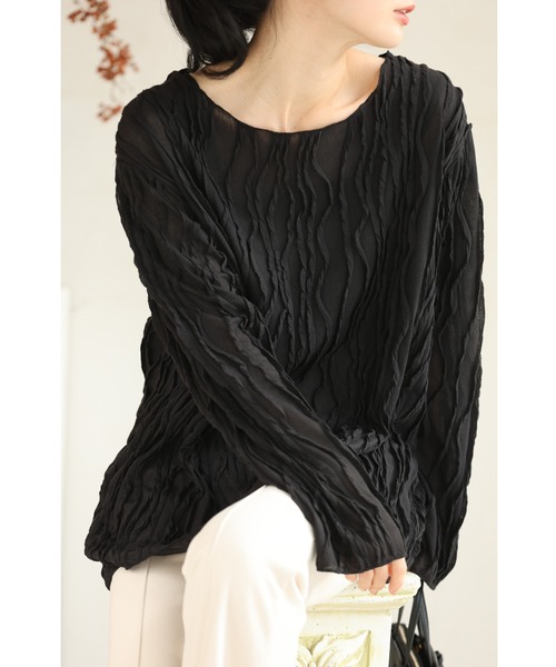 なみなみ流線シアーカットソートップス（Tシャツ/カットソー）｜CAWAII（カワイイ）