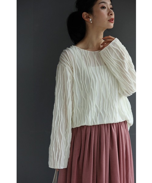 なみなみ流線シアーカットソートップス（Tシャツ/カットソー）｜CAWAII（カワイイ）