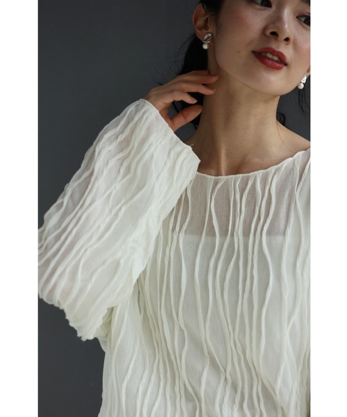 なみなみ流線シアーカットソートップス（Tシャツ/カットソー）｜CAWAII（カワイイ）