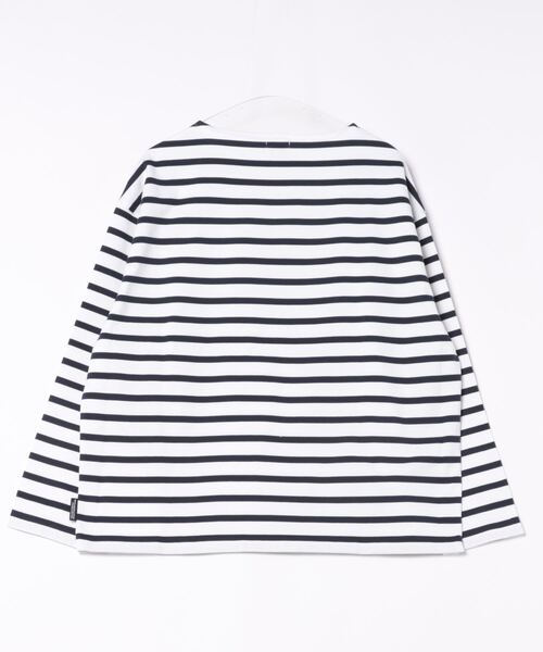 Traditional Weatherwear(トラディショナルウェザーウェア)の「【UNIONWEAR】MARINE BORDER 001(Tシャツ/カットソー・メンズ・ホワイト×グリーン・M)」の2枚目の写真